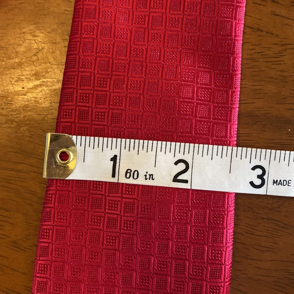 Pierre Cardin Red Slim Tie NEW NWT - Picture 2 of 6